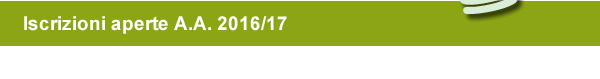 Iscrizioni aperte A.A. 2016/17